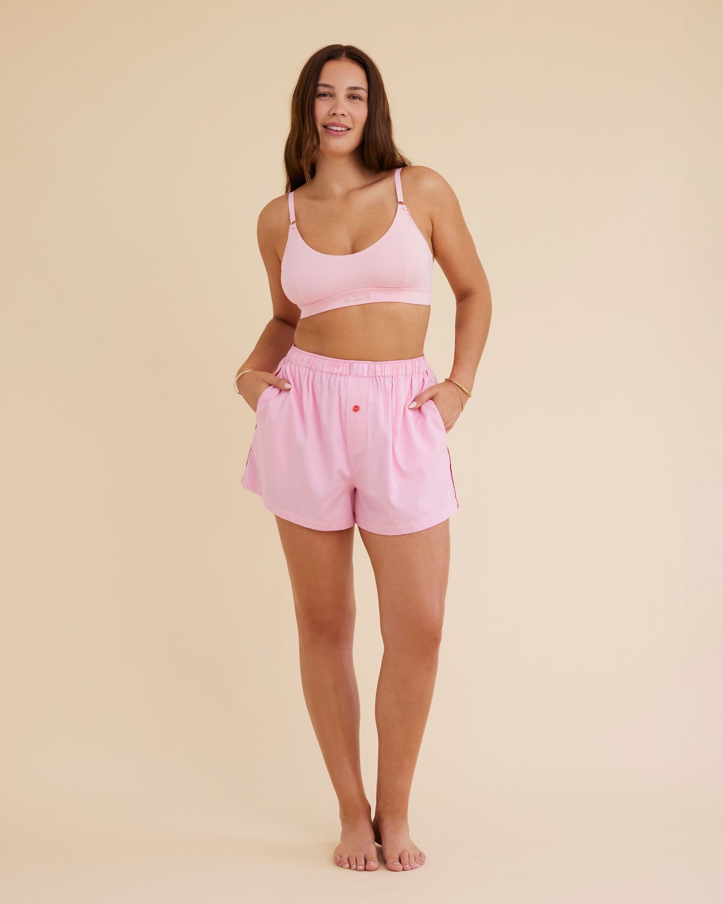 Dear Dylan | Boxer Short - Peony Piped