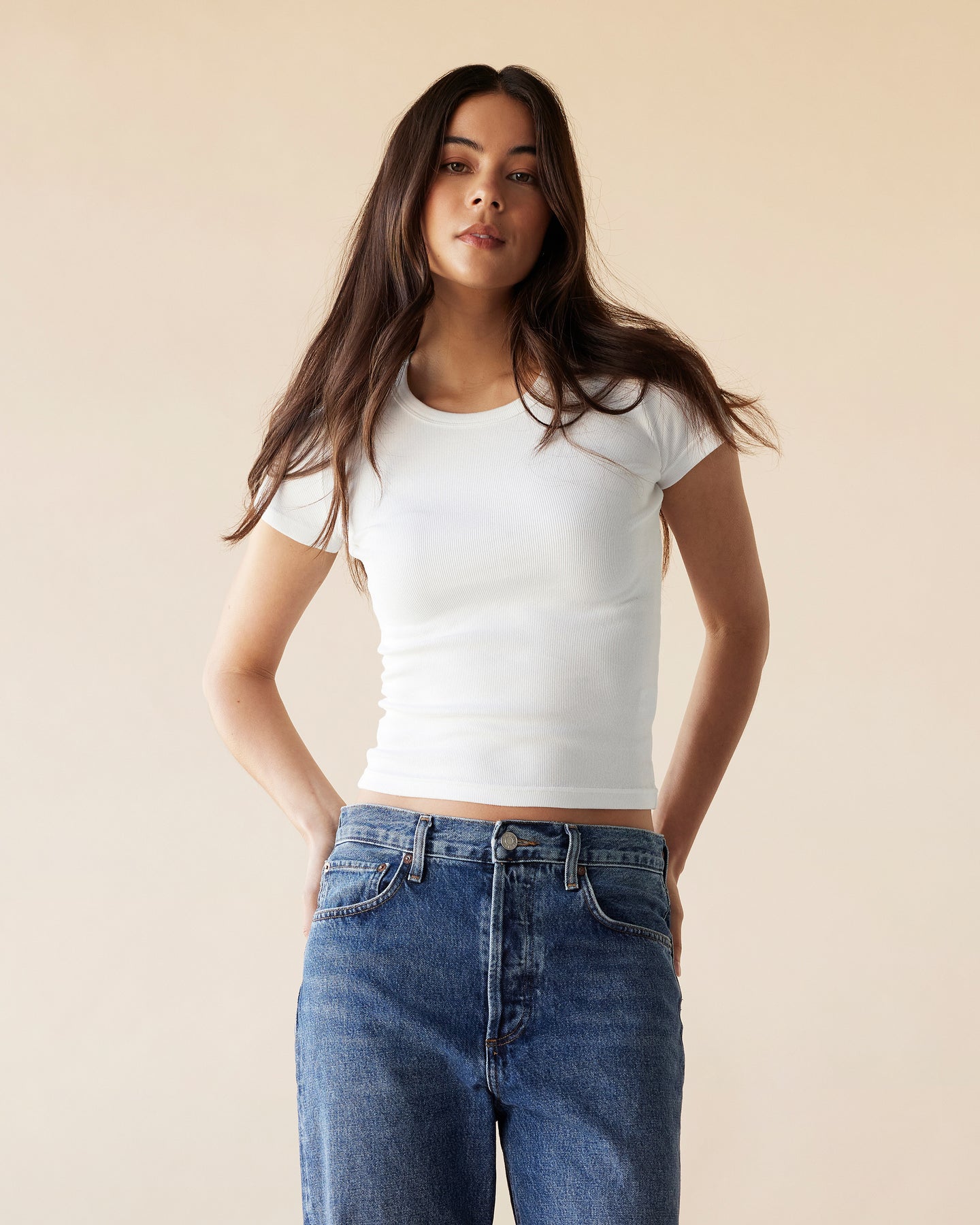 Dear Dylan | Baby Tee - Blanc