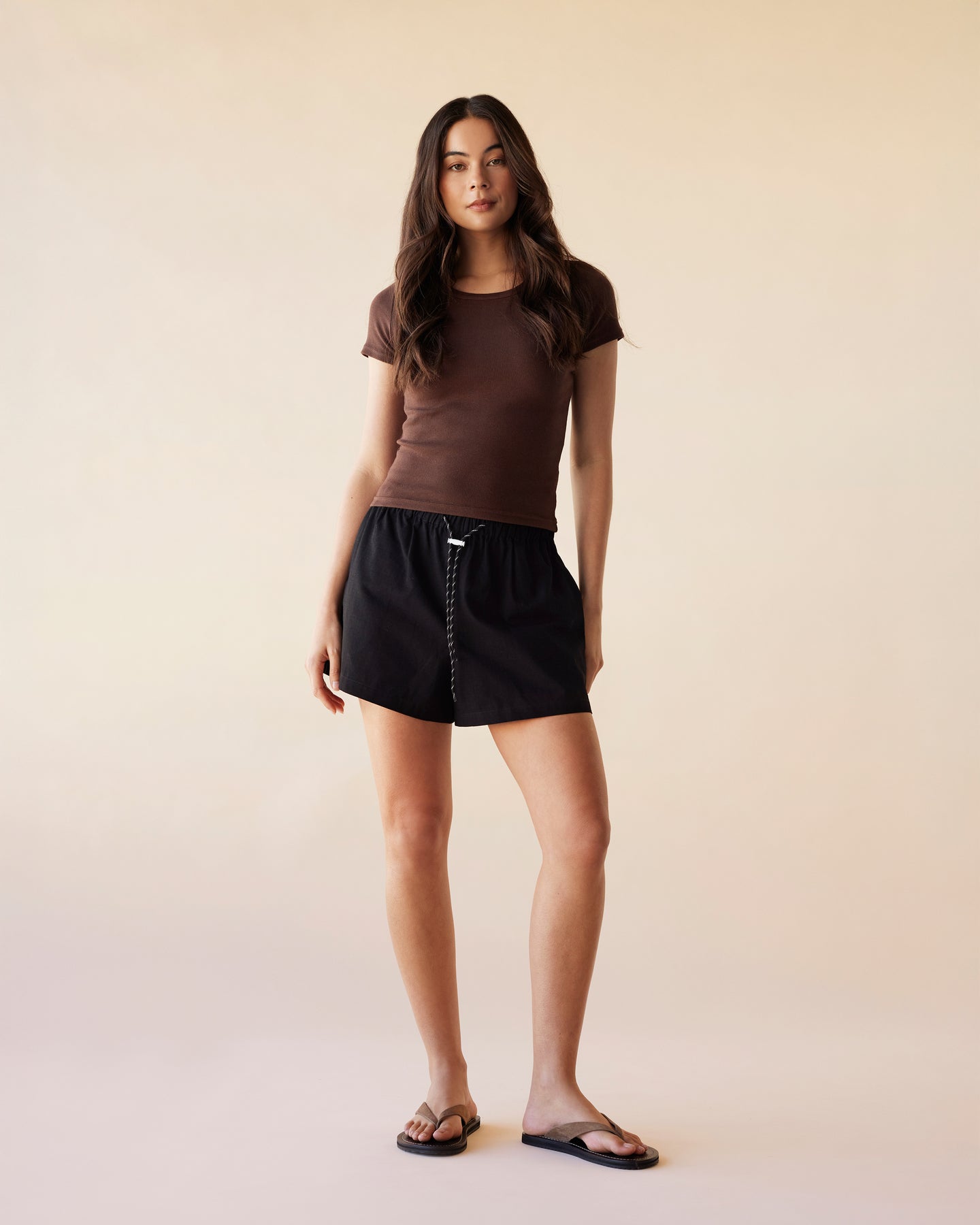 Dear Dylan | Baby Tee - Umber