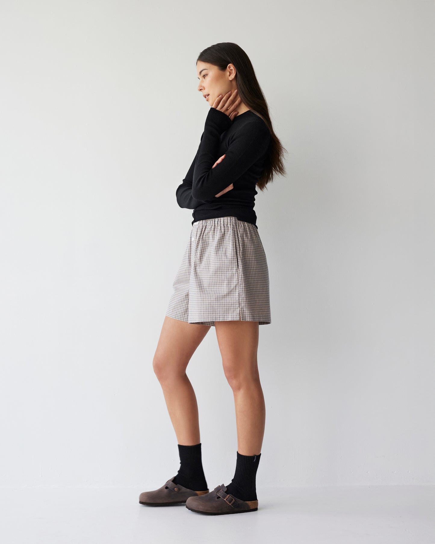 Dear Dylan | Boxer Short - Biscuit Plaid