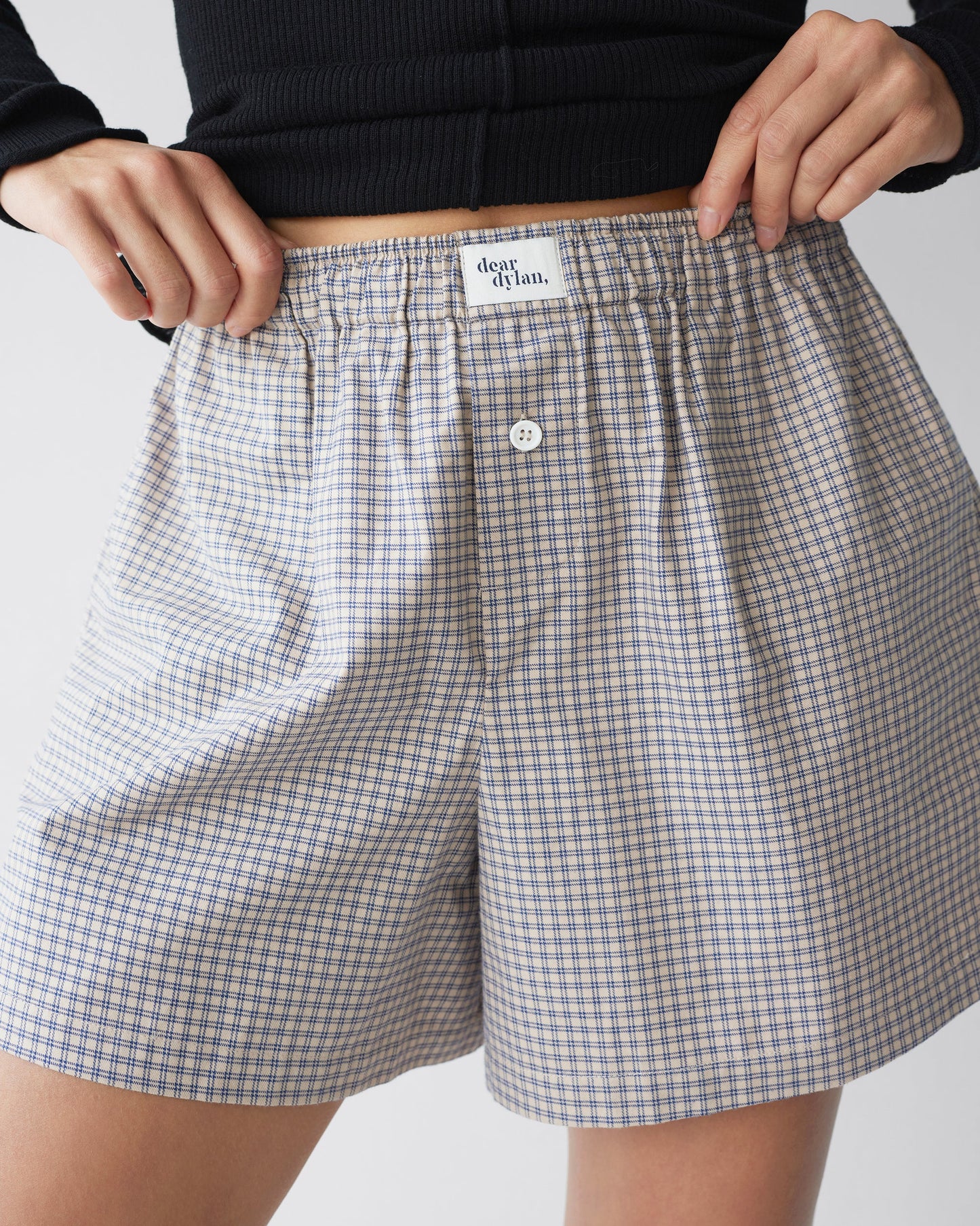 Dear Dylan | Boxer Short - Biscuit Plaid