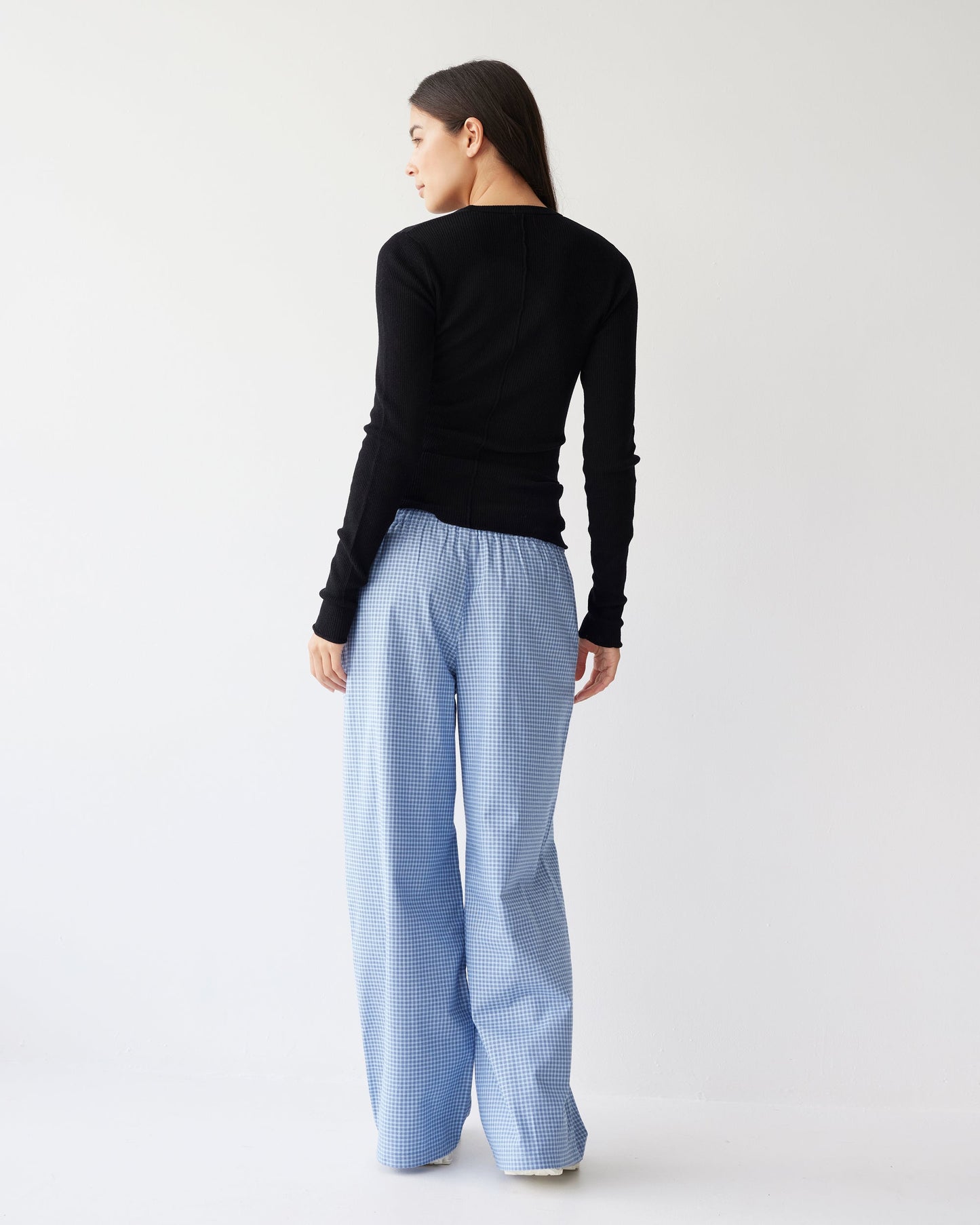 Dear Dylan | Boxer Pant - Sky Blue Plaid