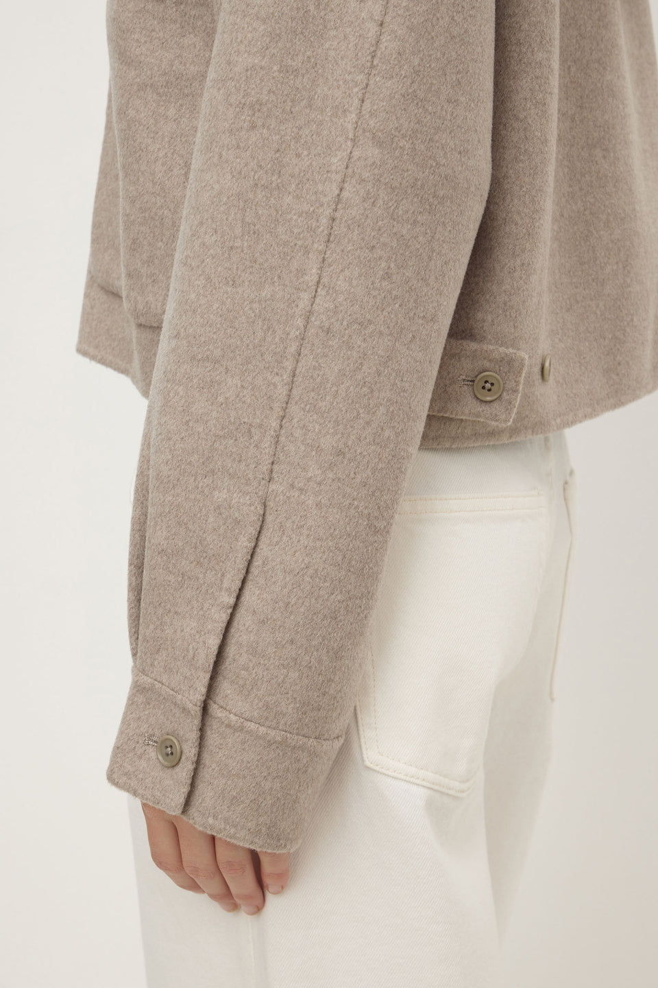 Assembly Label | Dallas Wool Jacket - Pebble
