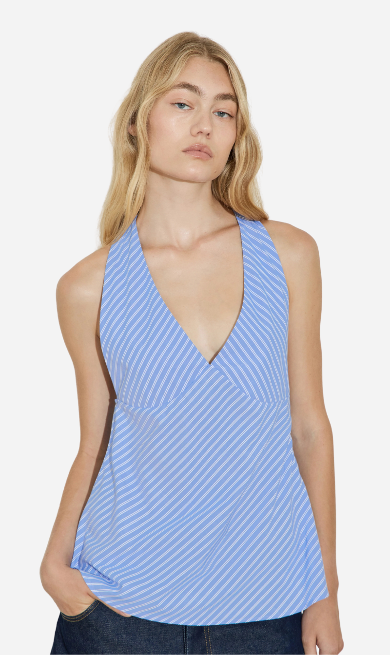 Maison Essentiele | Vintage Halter Cami - Stripe
