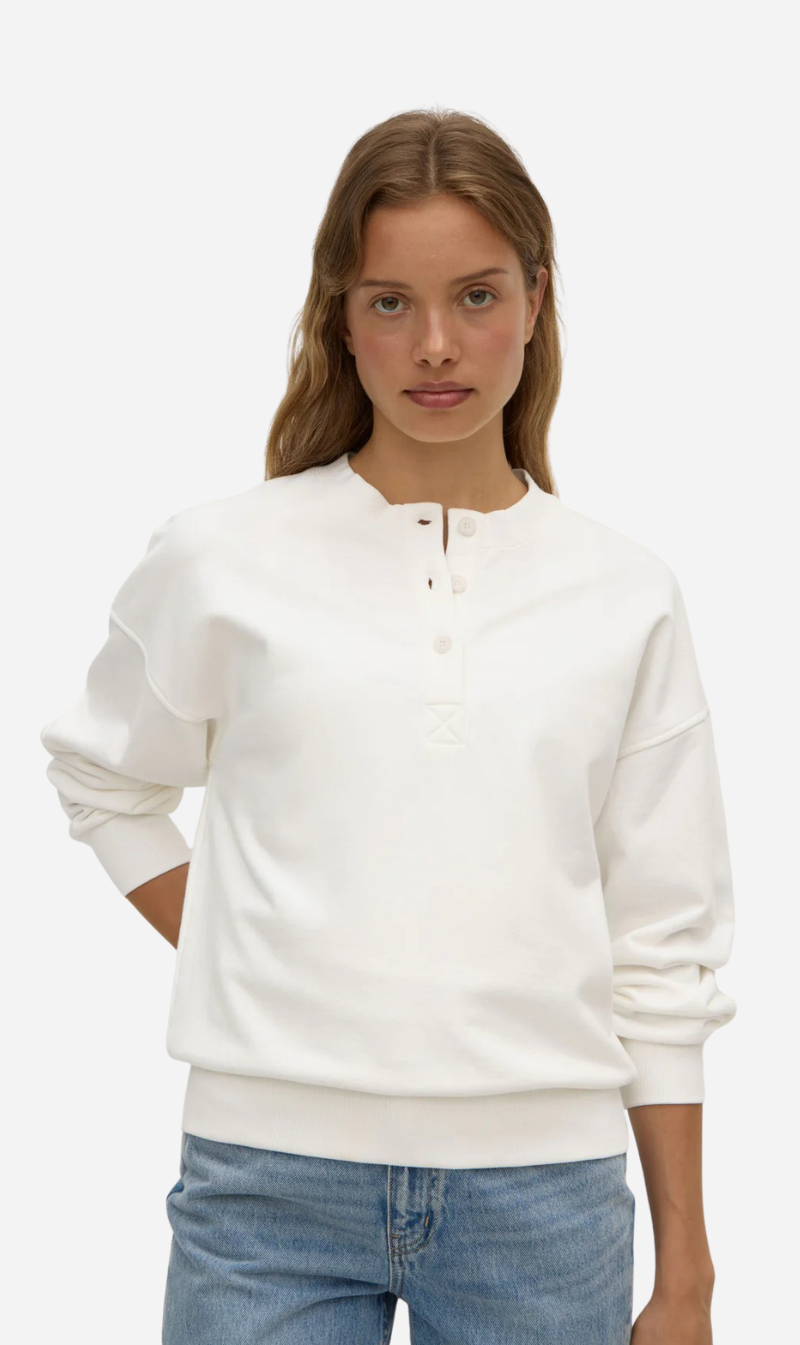 Assembly Label | Anya Fleece Crew - Antique White