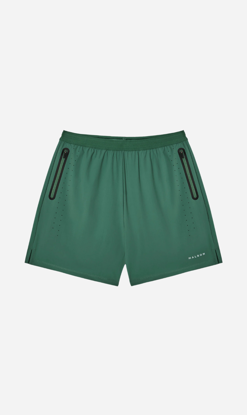 Malbon | Performance 2 in 1 Shorts - Forest/Black