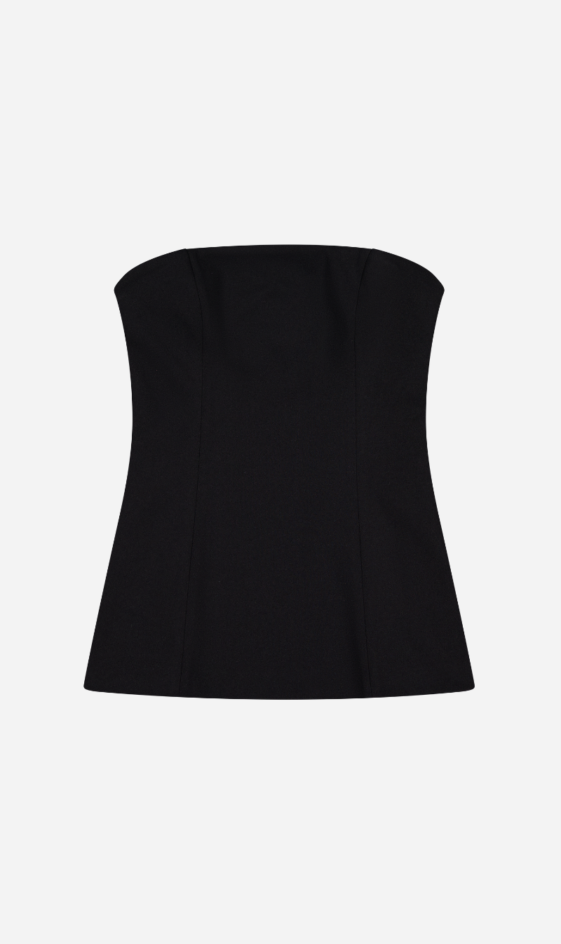 Rebe | Emma Strapless Top - Black