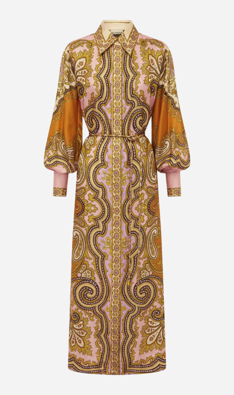Alemais | Clemenza Silk Shirtdress - Multi