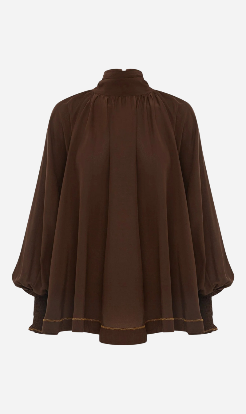 Alemais | Vito Blouse - Chocolate