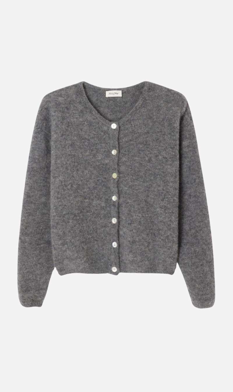 American Vintage | Cardigan Vitow - Melange Steel