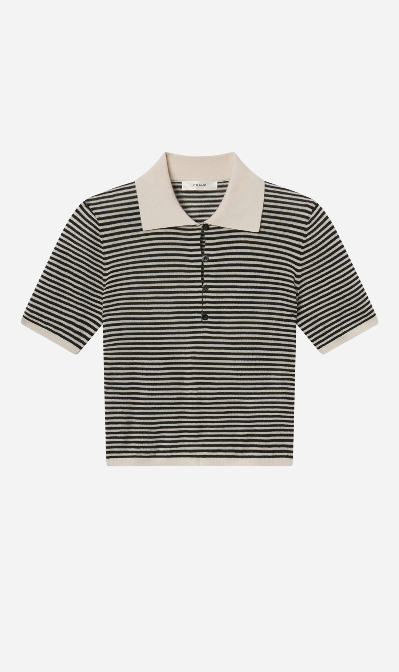 Frame Denim | The Smart Polo - Cream Multi