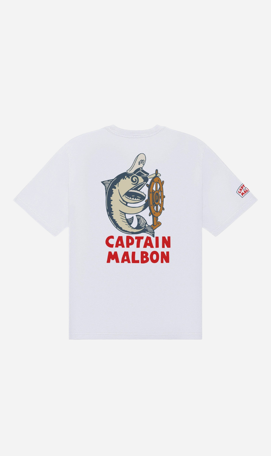 Malbon | Vista Captain Tee - White