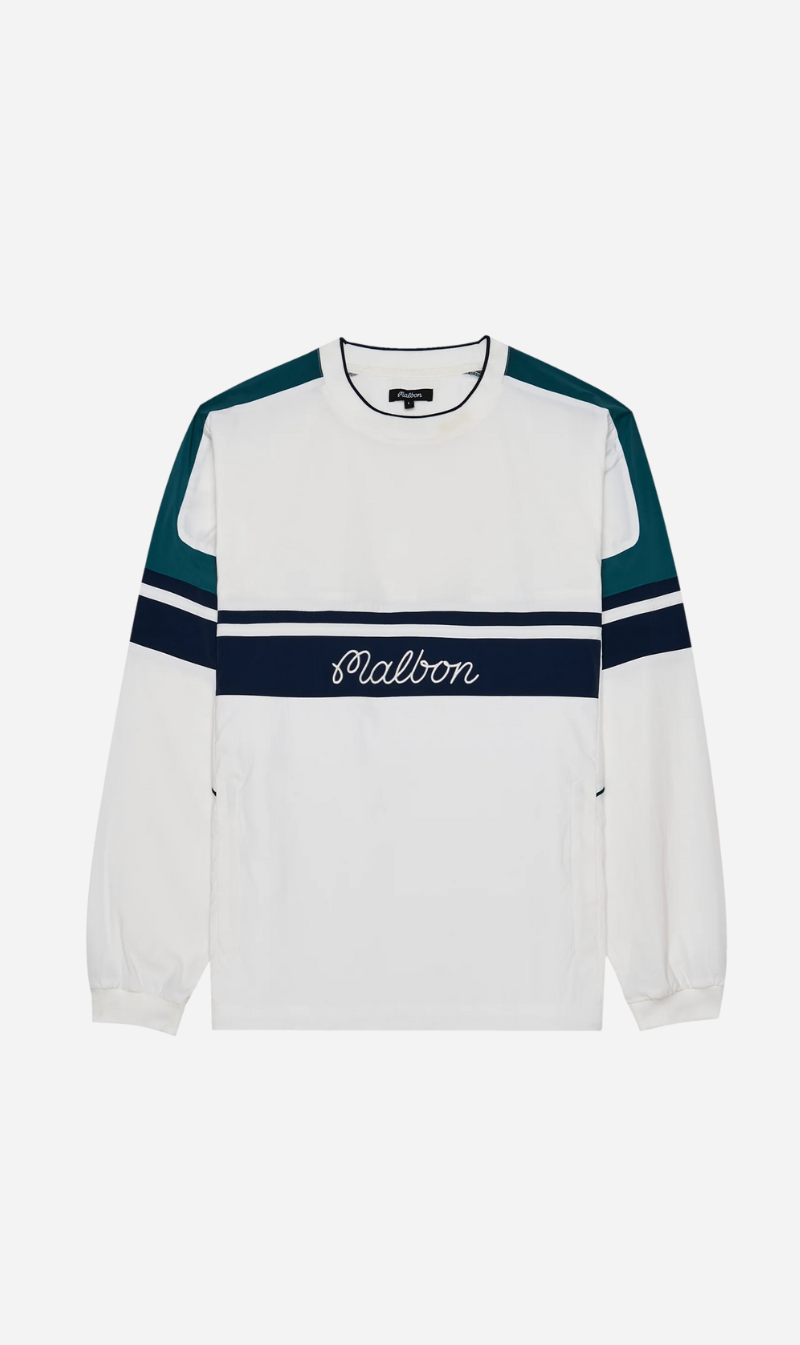Malbon | Sportiva Nylon Popover - White