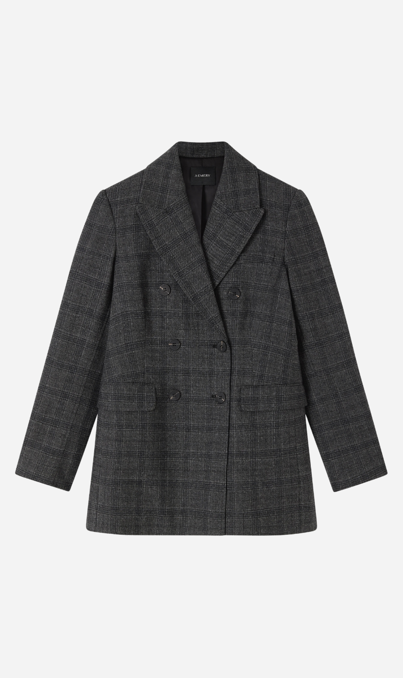 A.Emery | The Blanche Blazer - Black Check