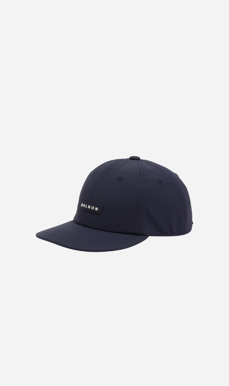 Malbon | Block Nylon Packable Hat - Navy