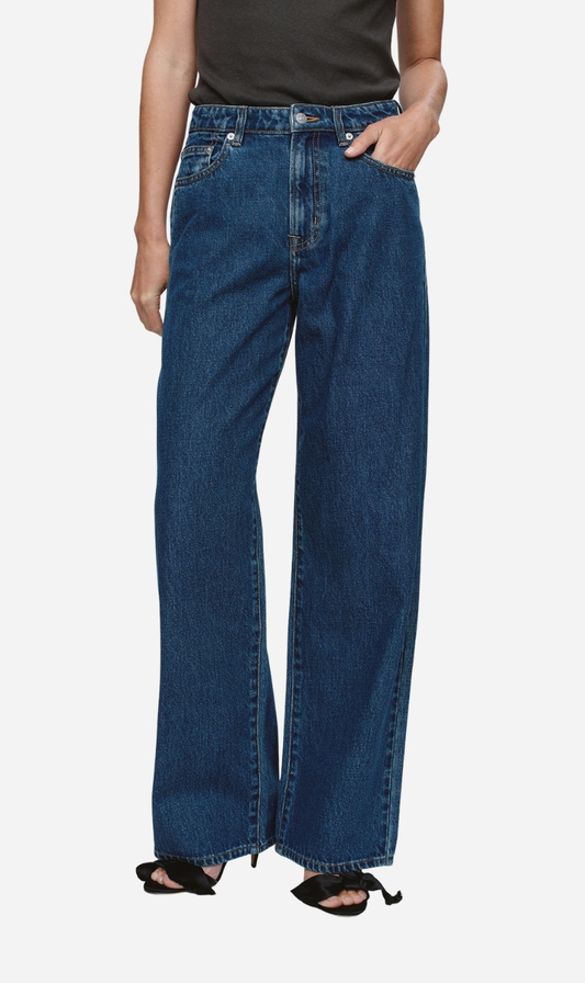 Marle | Wide Leg Jean - Washed Indigo