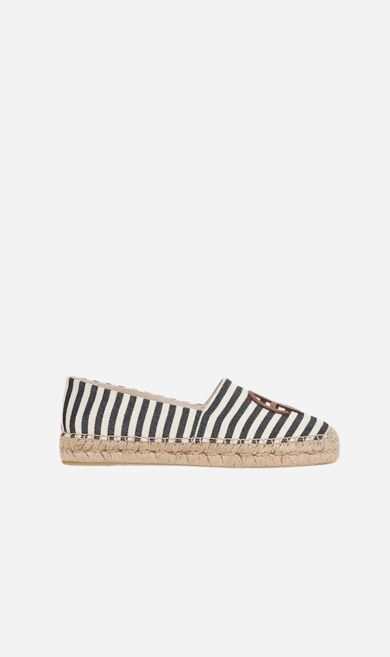 Anine Bing | Paloma Espadrilles - Black/Natural Stripe