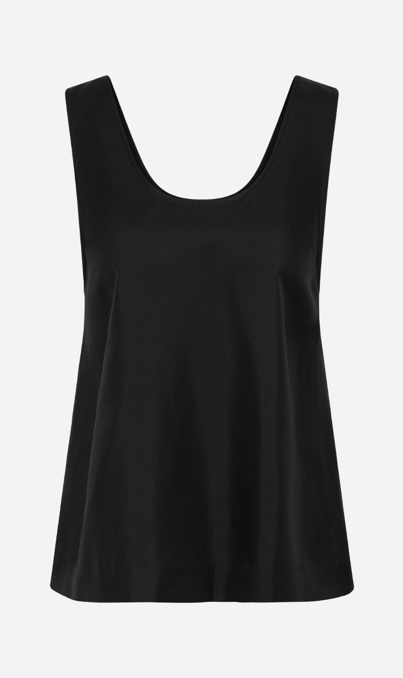 St Agni | Jordan Button Up Top - Black