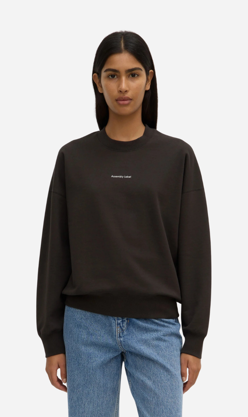 Assembly Label | Atelier Logo Fleece - Washed Black