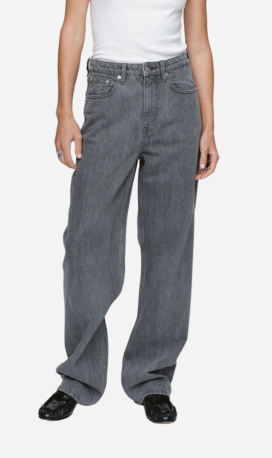 Marle | Relaxed Curve Jean - Stone