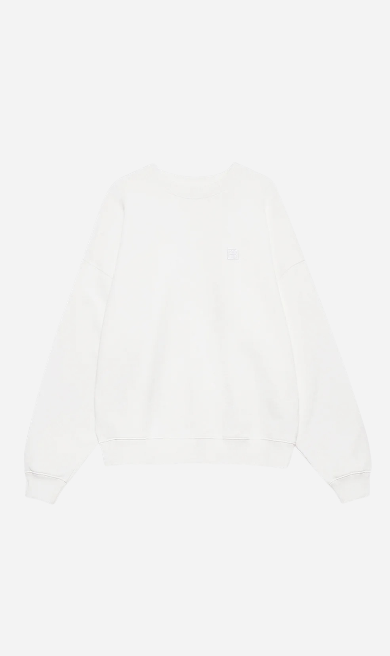 Anine Bing | Miles Sweatshirt Framed Monogram - Off White
