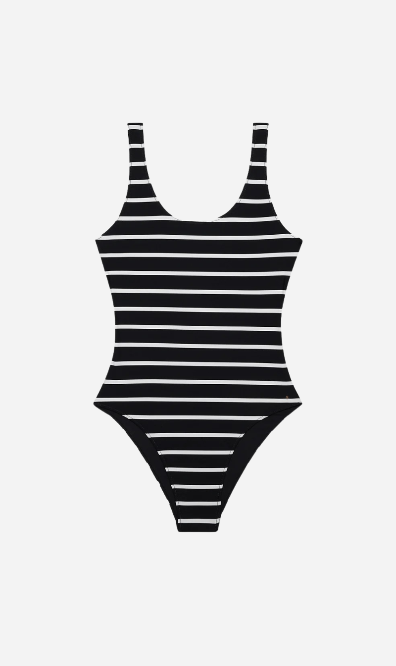 Anine Bing | Jace One Piece - Black & White Stripe