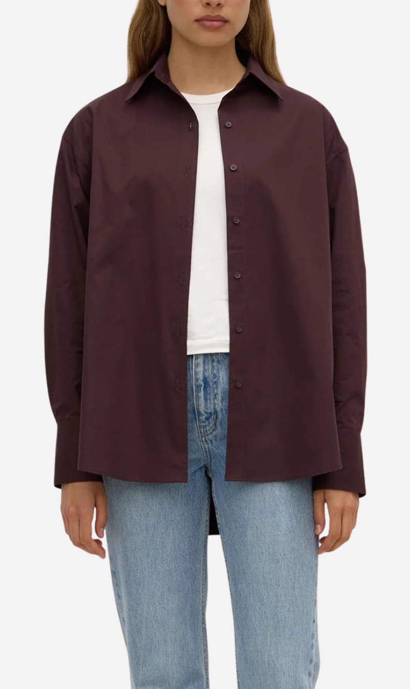 Assembly Label | Everyday Poplin Shirt - Burgundy
