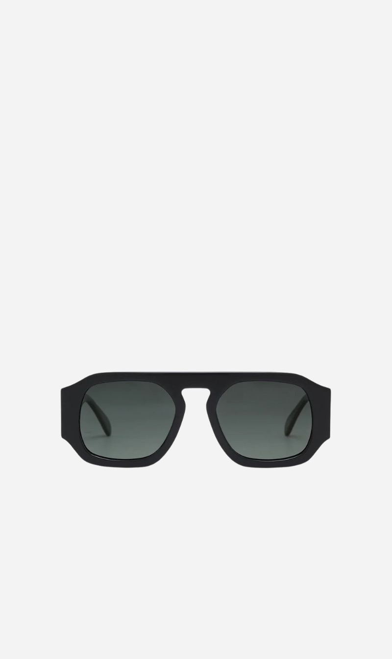 Anine Bing | Preston Sunglasses - Black With Green