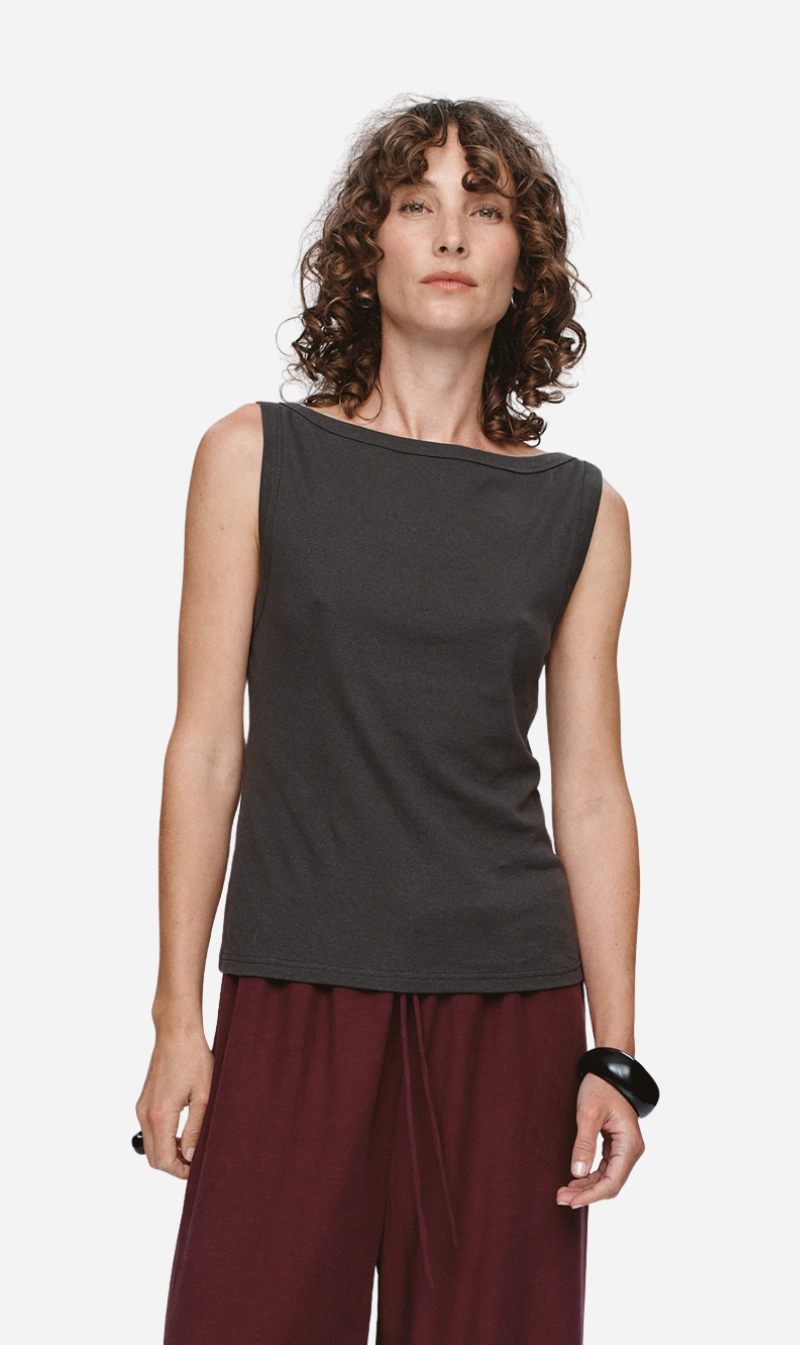 Marle | Jill Singlet - Charcoal