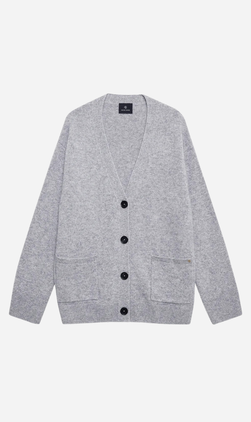 Anine Bing | Jackson Cardigan - Medium Heather Grey