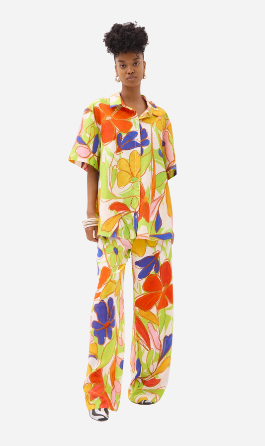 Gary Bigeni | Quinn Drawstring Pant - Floral