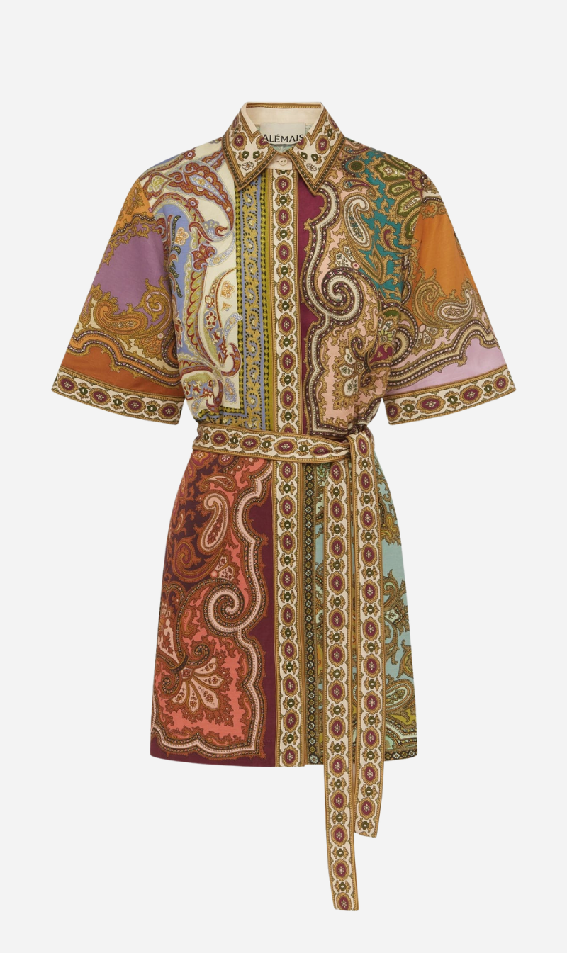 Alemais | Clemenza Spliced Mini Dress - Multi