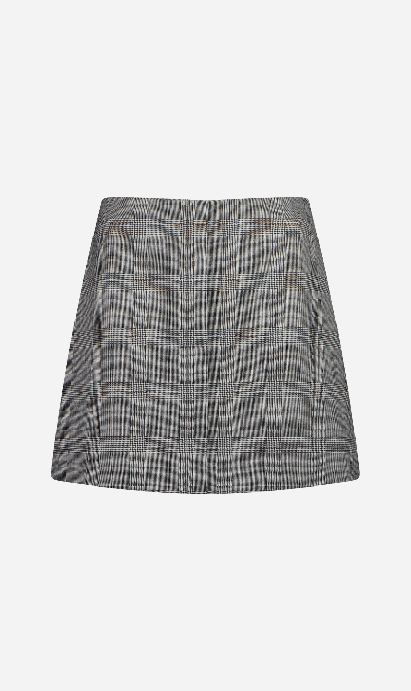 Rebe | Camille Mini Skirt - Houndstooth