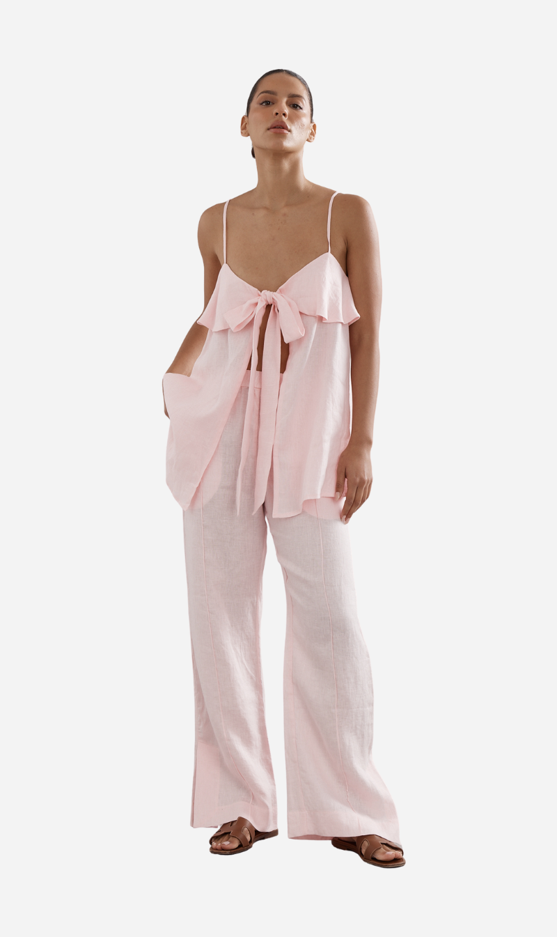 Caitlin Crisp | Jimmy Jogger - Pink Linen