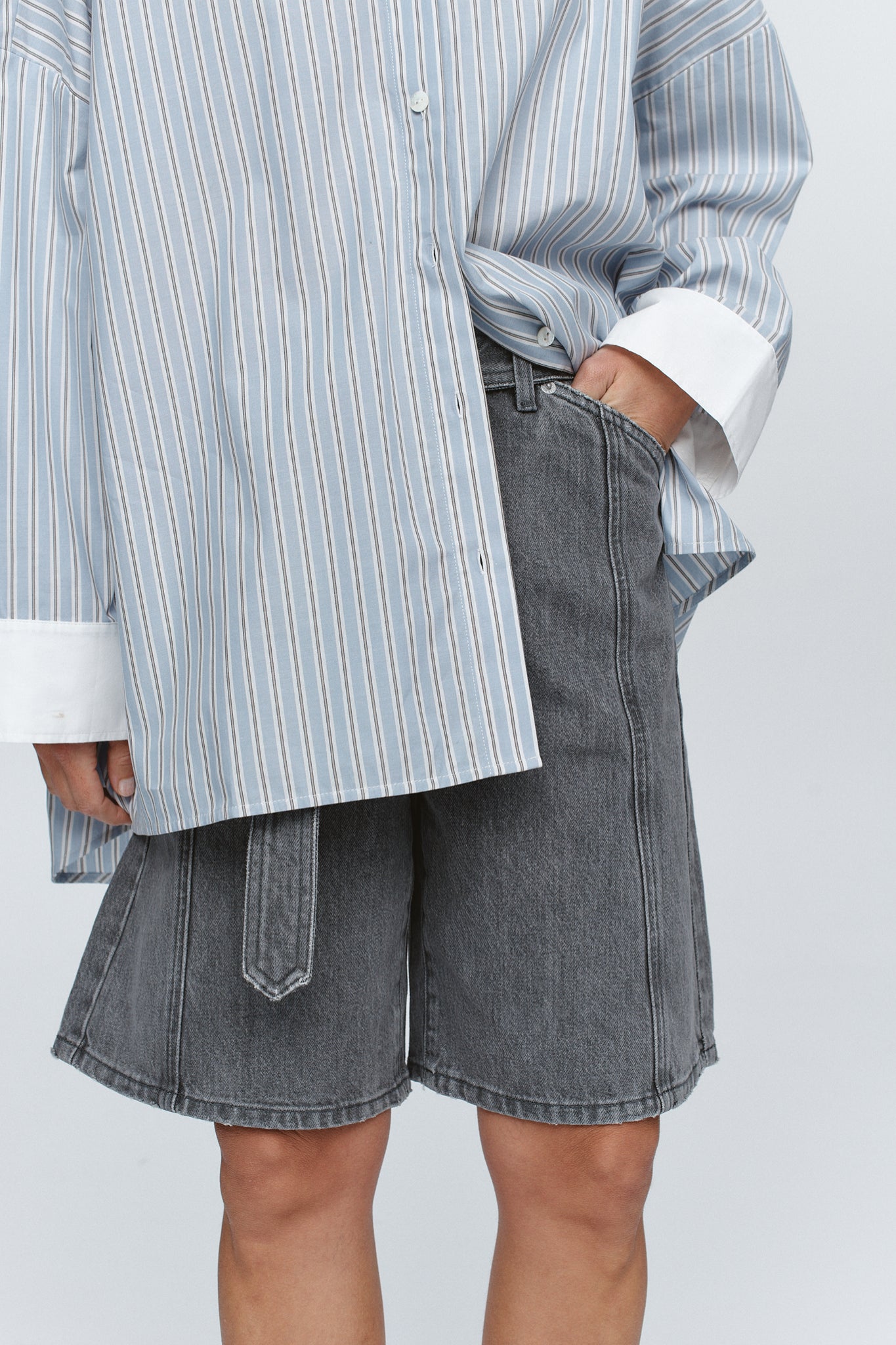 Marle | Edie Shirt - Bleu Stripe