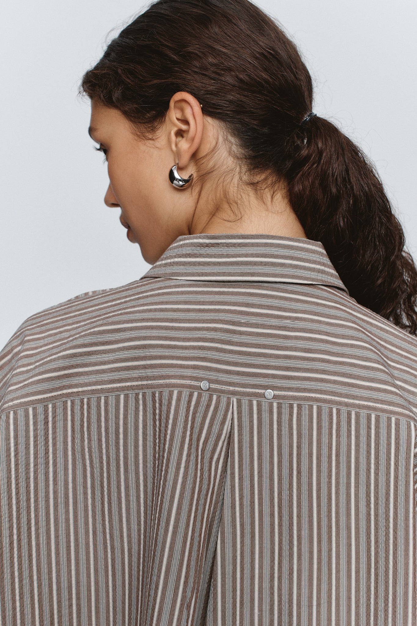 Marle | Edie Shirt - Chocolate Stripe
