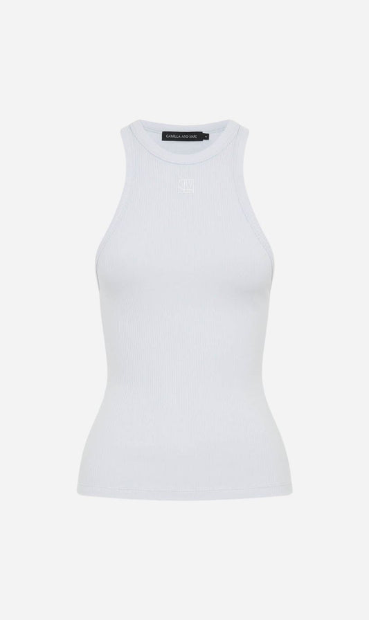 Camilla and Marc | Nora Rib Tank - Blue Haze