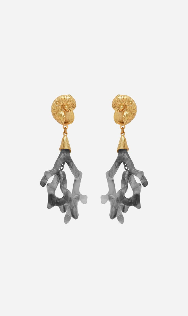 Alemais | Reverie Resin Coral Drop Earrings