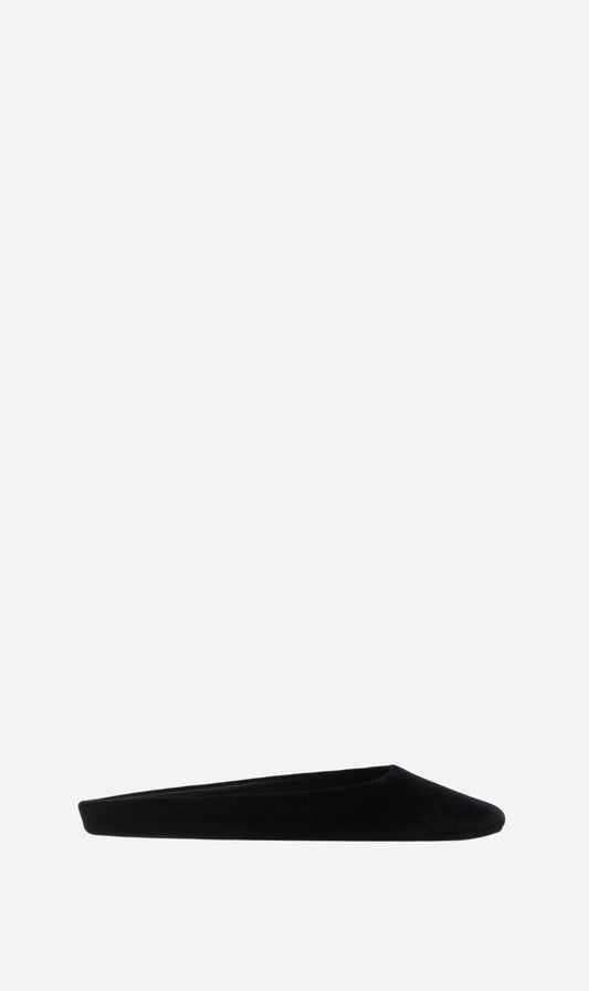 La Tribe | Mya Mule - Black Silk Velvet
