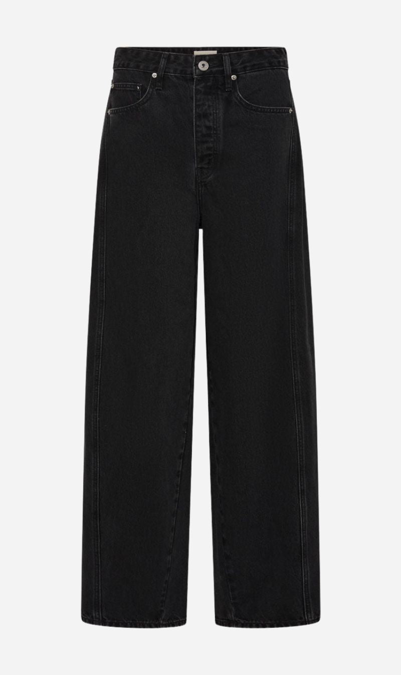 St Agni | Mid Rise Balloon Jeans by Outland Denim - Washed Black