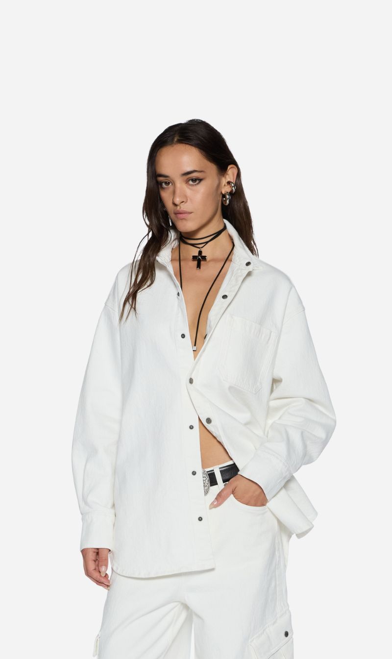 Ksubi | Oversized Ls Shirt - Ecru