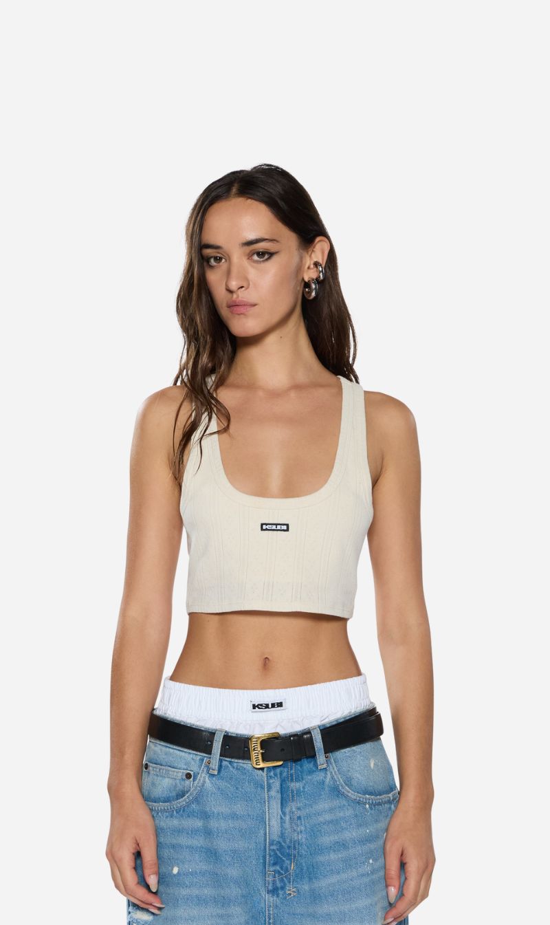 Ksubi | Sott Origin Crop Tank - White