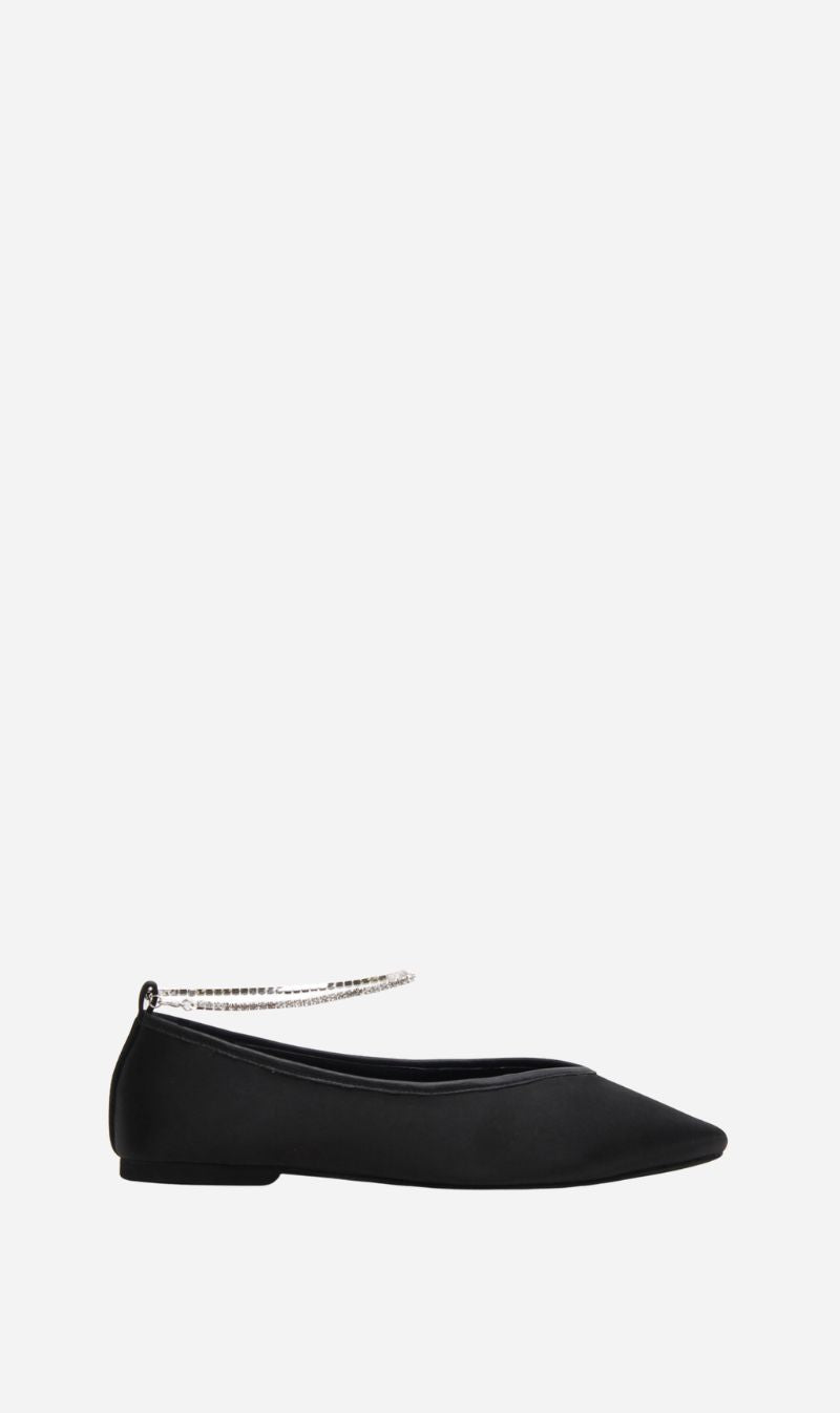 La Tribe | Emme Flat - Black Satin