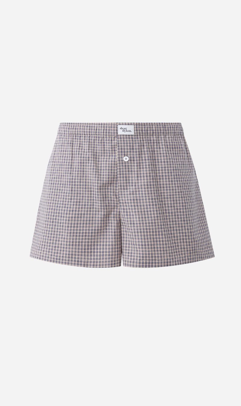 Dear Dylan | Boxer Short - Biscuit Plaid