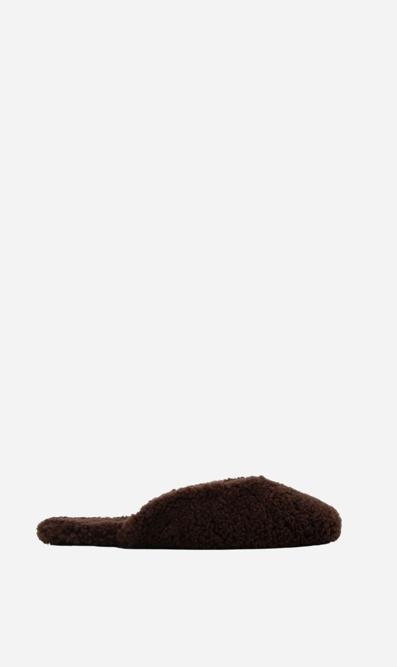 La Tribe | Shearling Slip On - Brown