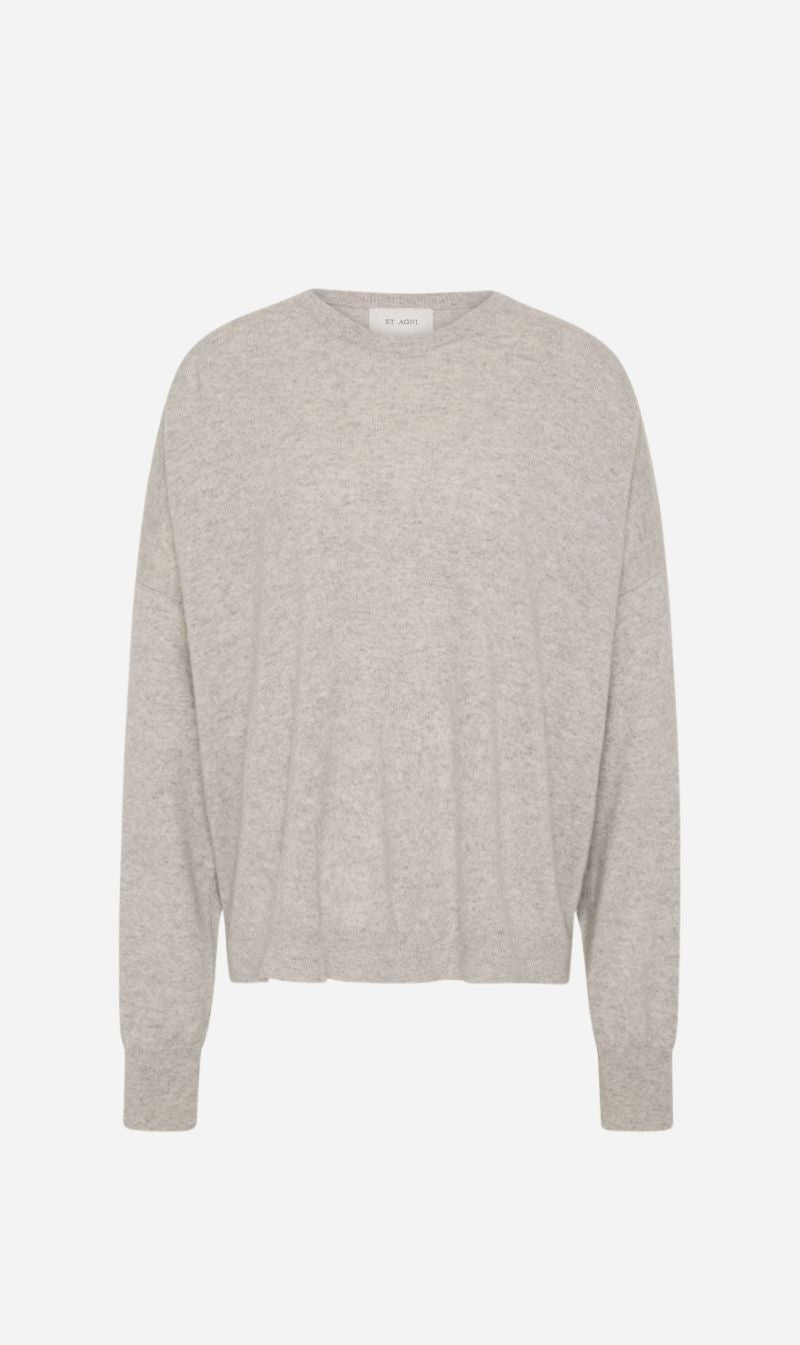 St Agni | Cashmere Sweater - Grey Marle