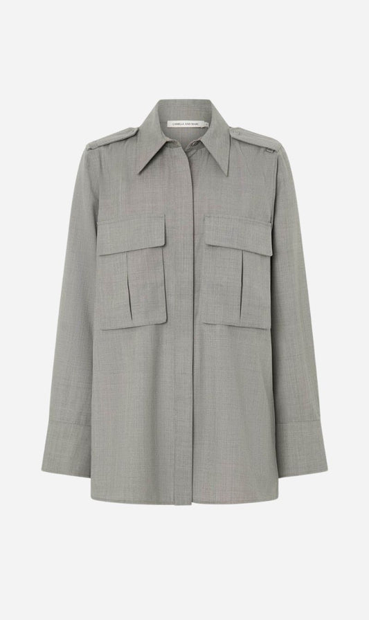 Camilla and Marc | Drew Shirt - Mottled Stone
