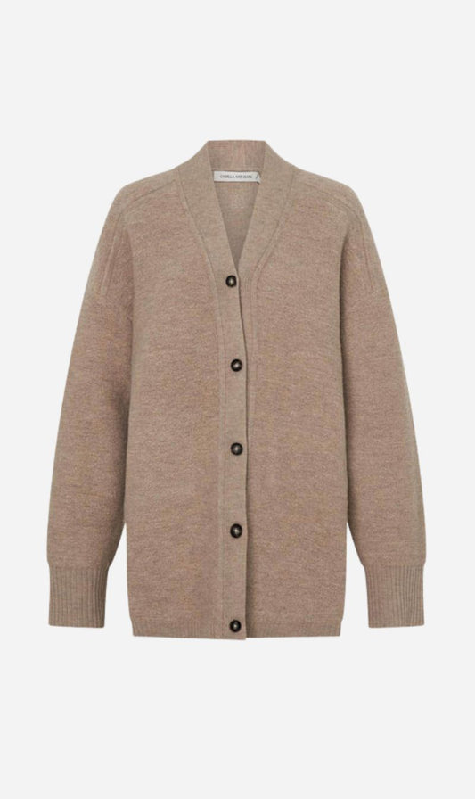 Camilla and Marc | Rohan Boiled Merino Knit Cardigan - Oatmeal Melange