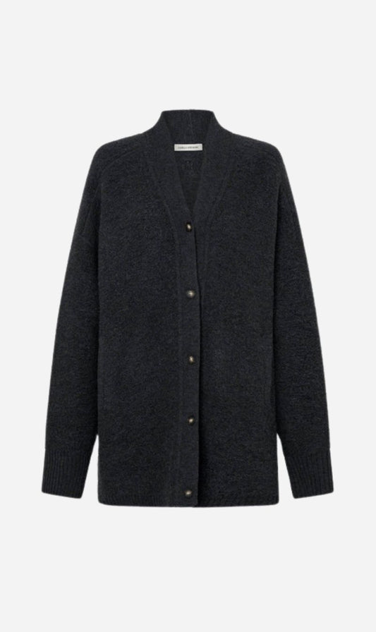 Camilla and Marc | Rohan Boiled Merino Knit Cardigan - Charcoal Melange