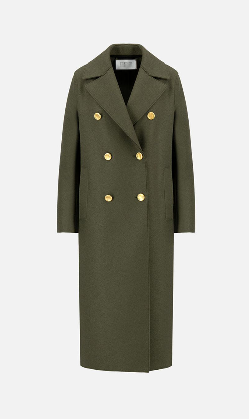 Harris Wharf London | Military Coat With Golden Buttons